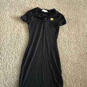 Classic Black Polo Dress
